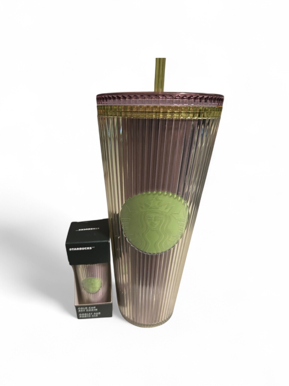 Starbucks Iridescent Tumbler /  Keychaon Set